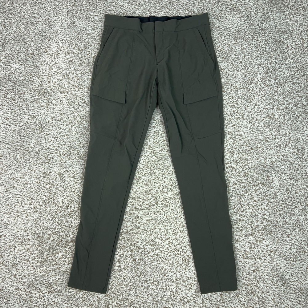 Athleta Pants Womens 6 Green Slim Cargo Pockets Hiking Walking Wander Utility